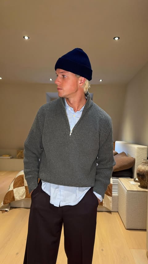 Instagram post by @reaumetyler for Colorful Standard. Caption reads: Sweaters & beanies 👌🏼 @colorfulstandard.