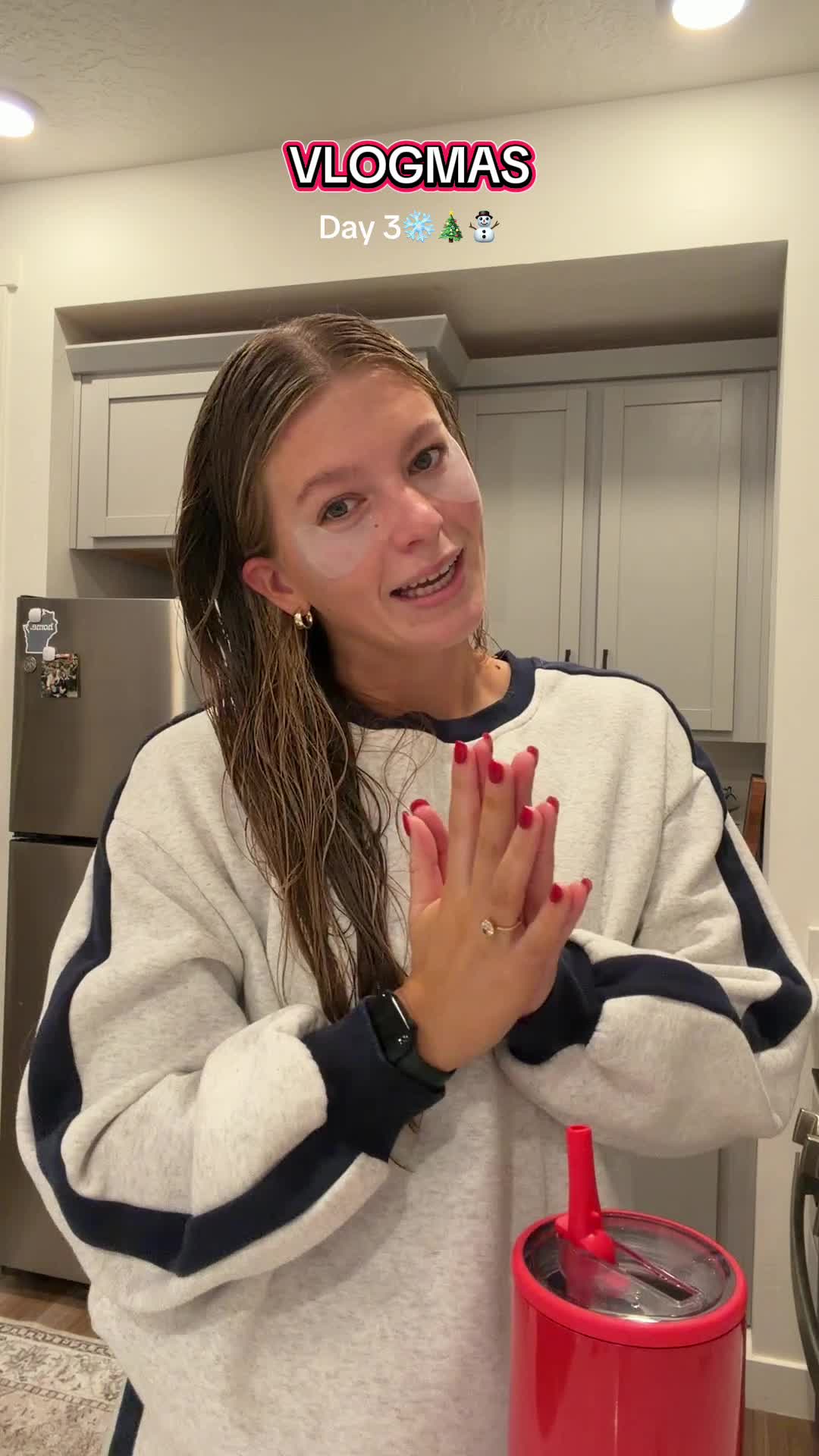 TikTok post by @lidiyuhhhh for Crown Affair. Caption reads: [...] @Skin at Peace @HYDROJUG @HomeGoods @Crown....