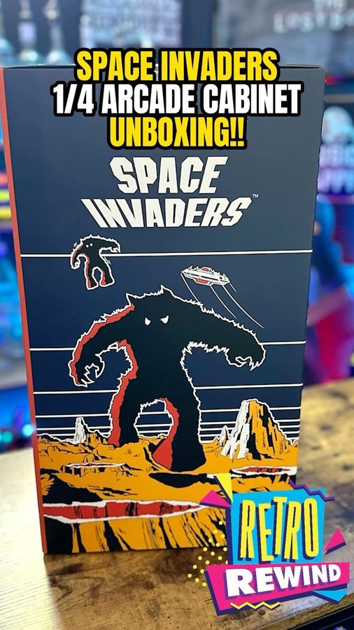 Instagram post by @retrorewind80s for Numskull Designs. Caption reads: Retro Rewind Arcade! ⁠
⁠
🎮Followers know that the....