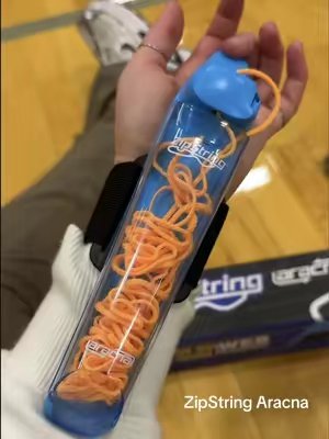 TikTok post by @emilymomfinds for ZipString. Caption reads: The @ZipString Aracna is the coolest toy I’ve seen....