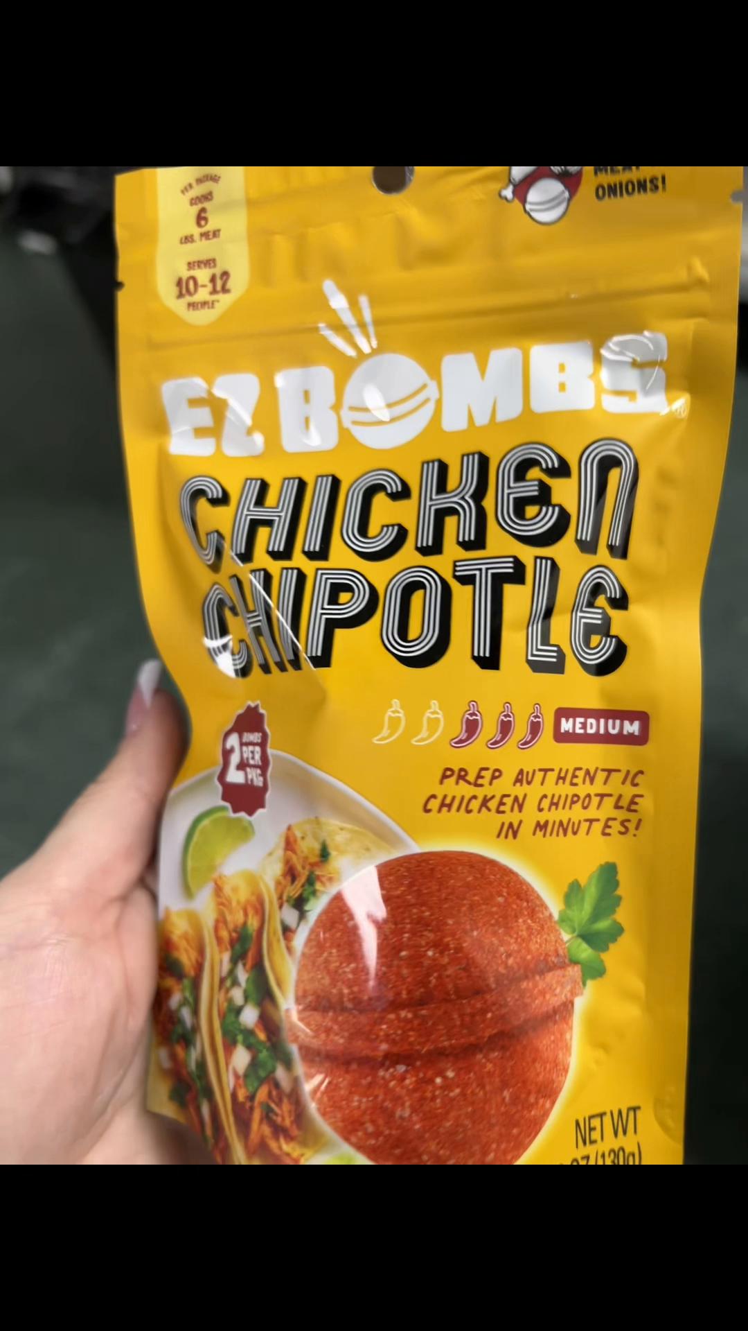 TikTok post by @cupcake_lady_ for EZ Bombs. Caption reads: @EZ Bombs just came out with chicken [...].