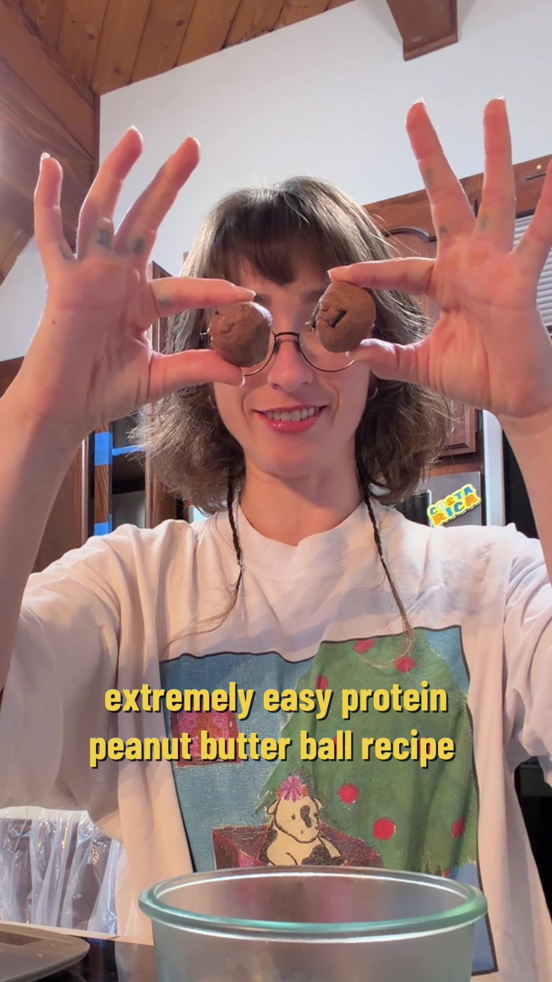 TikTok post by @leanbeefpatty for Gorilla Mind. Caption reads: [...] 51g Vanilla 3g Chocolate chips 51g @Gorilla....