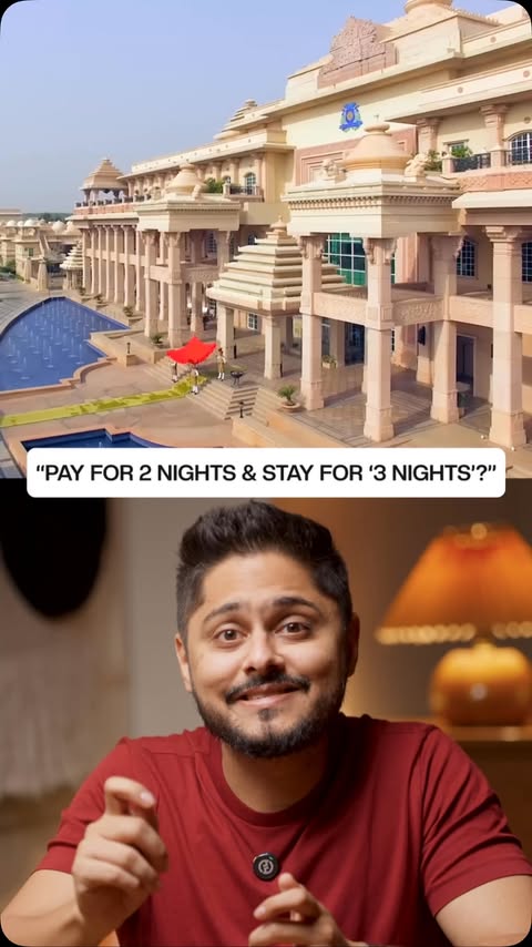 Instagram post by @thatcreditcardguy for ITC Hotels. Caption reads: ITC Hotels is giving you a third night on your....