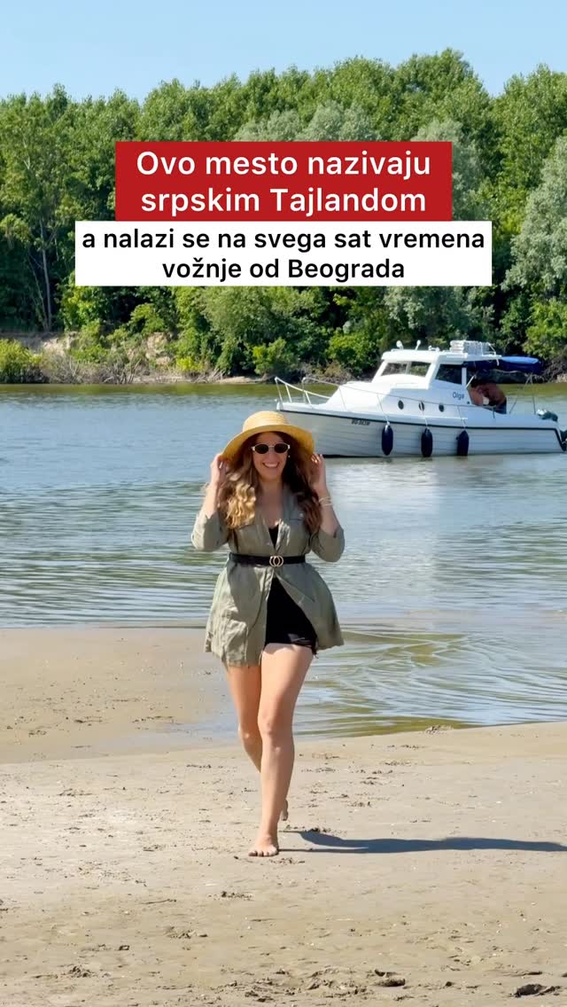 Instagram post by @milicawoo for Nuii Icecream. Caption reads: [...] posetili srpski Tajland? 🌊 #nuii....