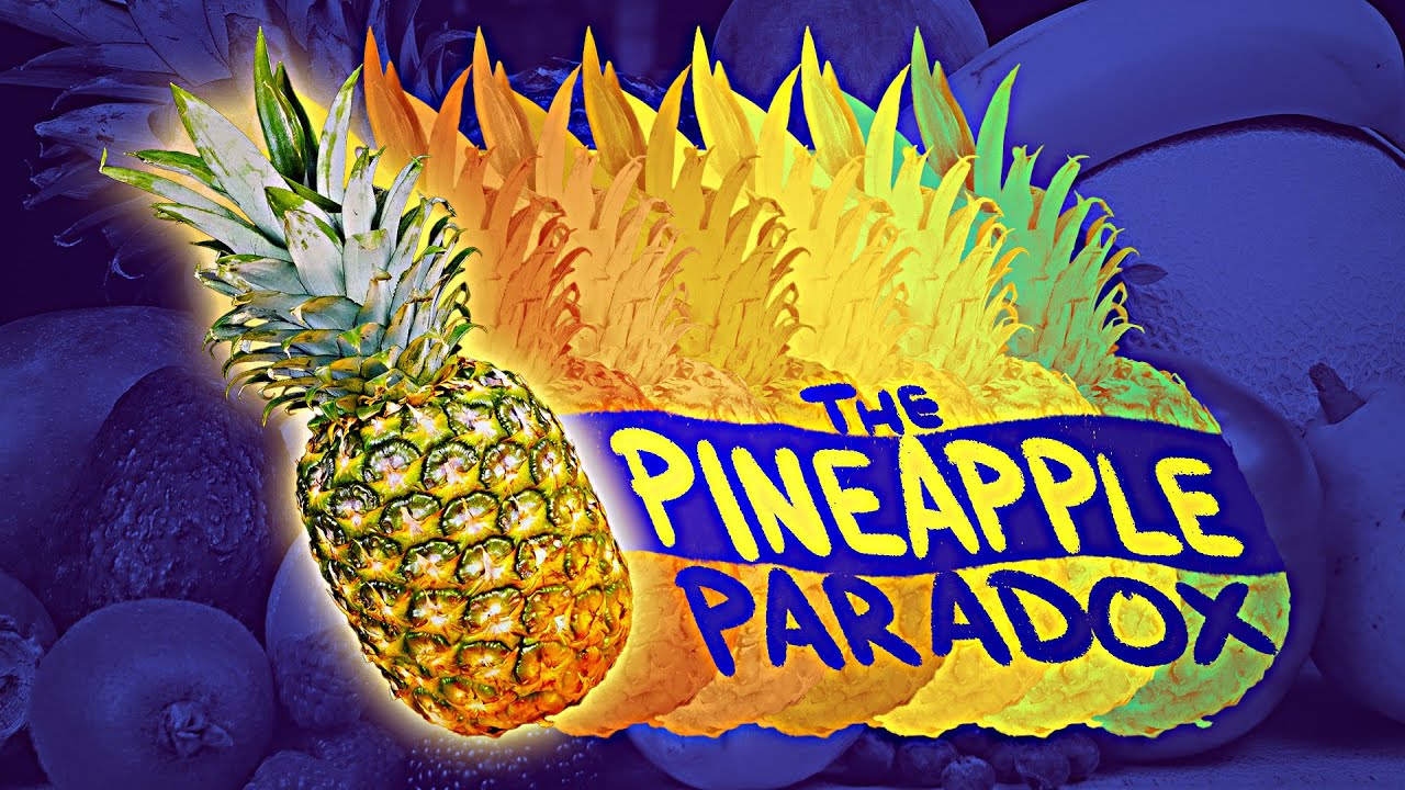 YouTube post by @MinuteFood for The Kitchn. Caption reads: The thing EVERYONE gets wrong about pineapple.