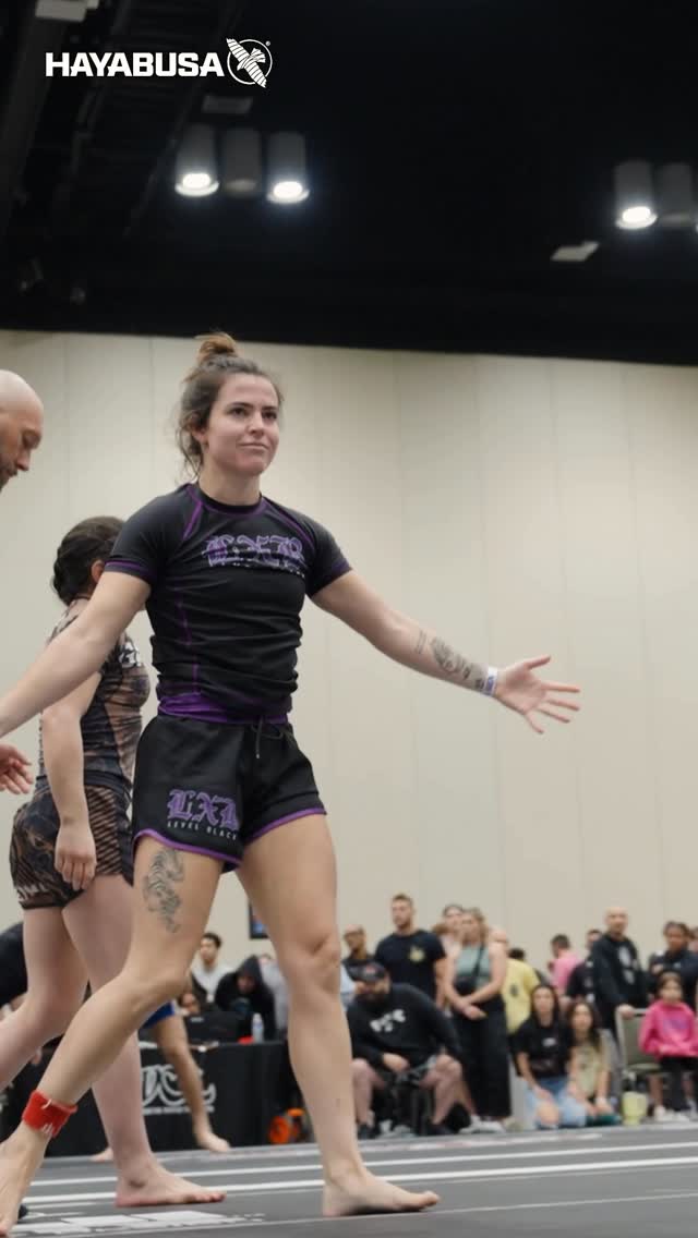 Instagram post by @allywolski for ADCC. Caption reads: @allywolski advances to Sunday in the -65 KG....