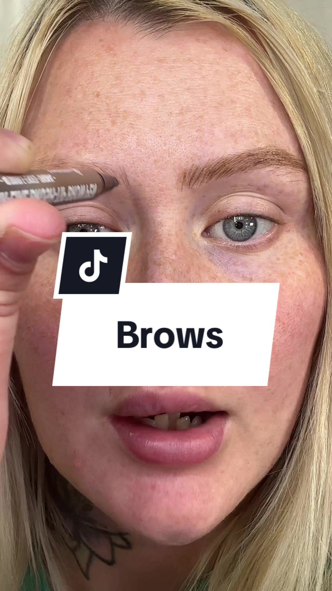 TikTok post by @sobermakeupmama_paige for iMethodBeauty. Caption reads: The only brow pen I will use🤎🤎 #browpen #imethod....