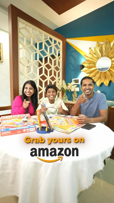 Instagram post by @pinkeypreet for Hasbro. Caption reads: 90 years of @hasbroindia Monopoly. One timeless....