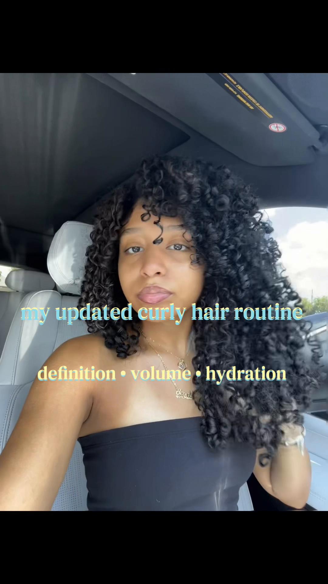 TikTok post by @_jezello for BounceCurl. Caption reads: [...] By Tracee Ellis Ross curl gel - @BounceCurl....