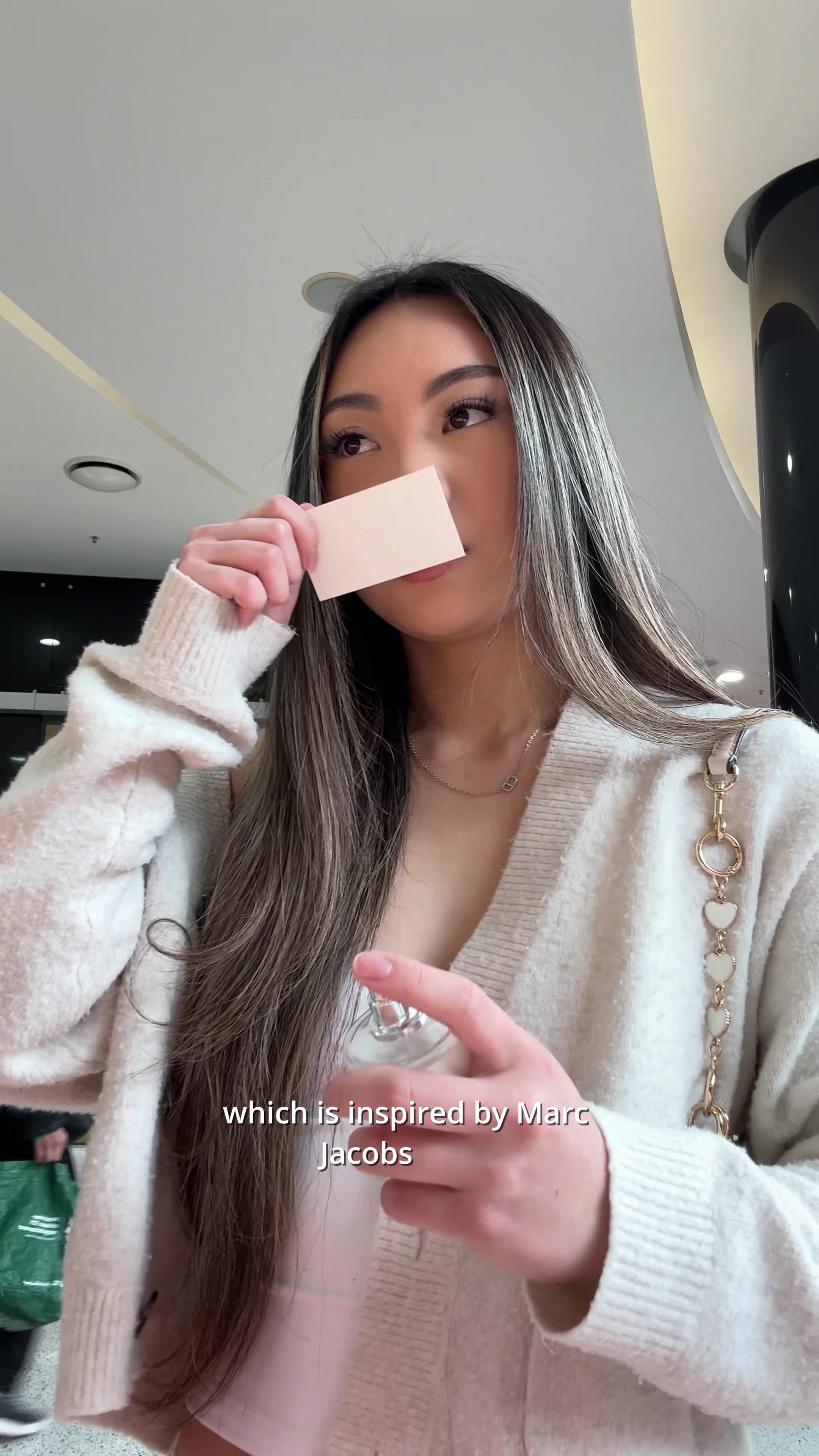 TikTok post by @k3llyyk for Aerre Perfumes. Caption reads: @Àerre Perfumes new pop-up store in Blacktown....
