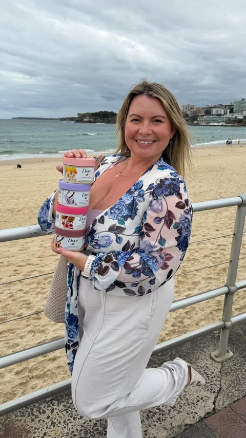 Instagram post by @hannahzaslawski for Gelato Messina. Caption reads: Spent the day at the @dove x @gelatomessina pop-up....