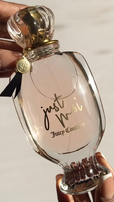 Instagram post by @fabbeautyboss for Juicy Couture. Caption reads: The new Juicy Couture Just Moi fragrance is here,....