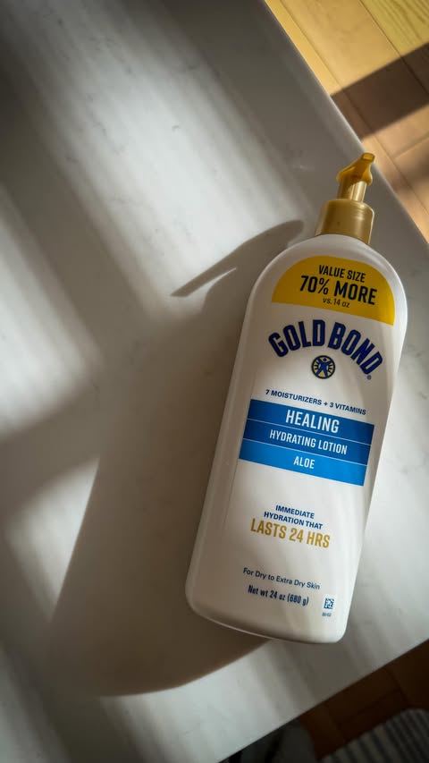 Instagram post by @iamcarlyanderson for Gold Bond. Caption reads: #GoldBondPartner #ad Because at this age......we....