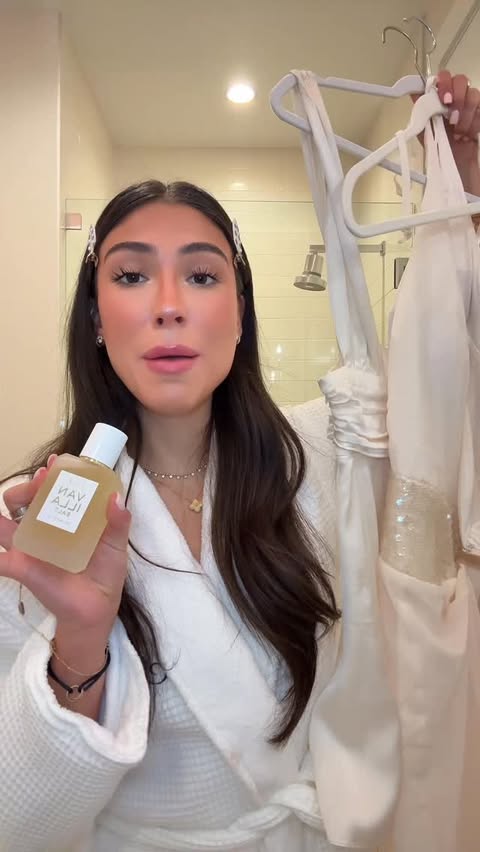 Instagram post by @sophianepola for Ellis Brooklyn. Caption reads: [...] party look inspired by VANILLA SALT....