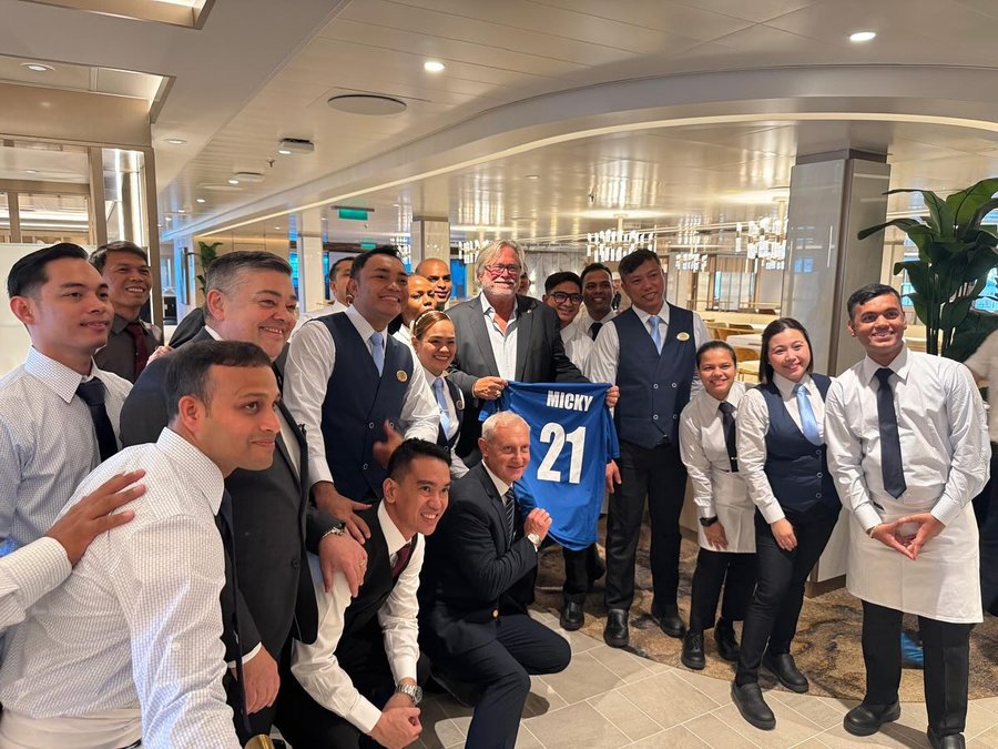 Instagram post by @mickyarison for Princess Cruises. Caption reads: .