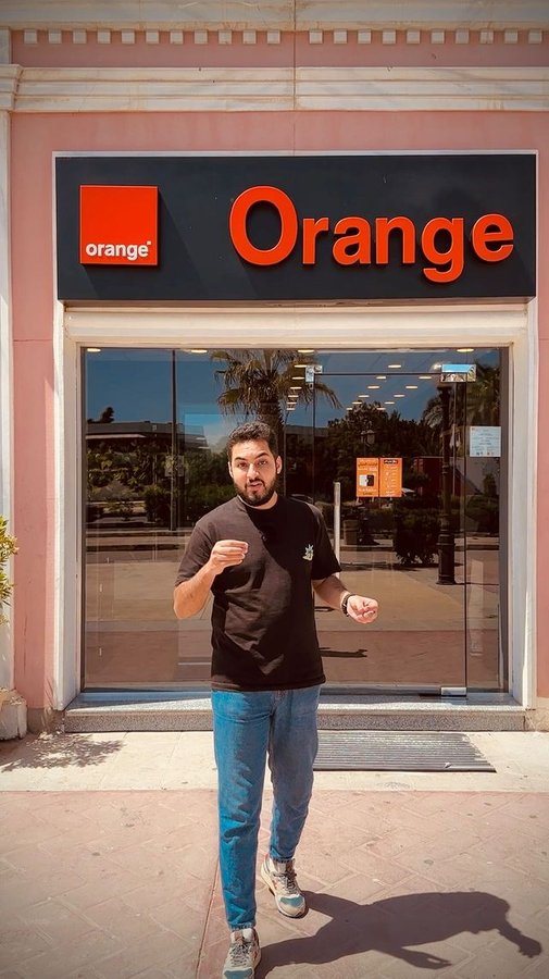 Instagram post by @shalabooca for Orange. Caption reads: انهردا اليوم العالمي للبيئة، فحبيت أوريكم واحدة من....
