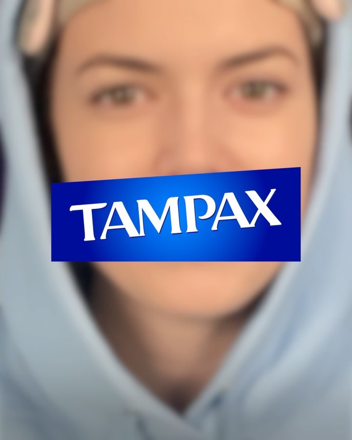 Instagram post by @ripmika for Tampax. Caption reads: #ad I don't know about you, but I can't game....