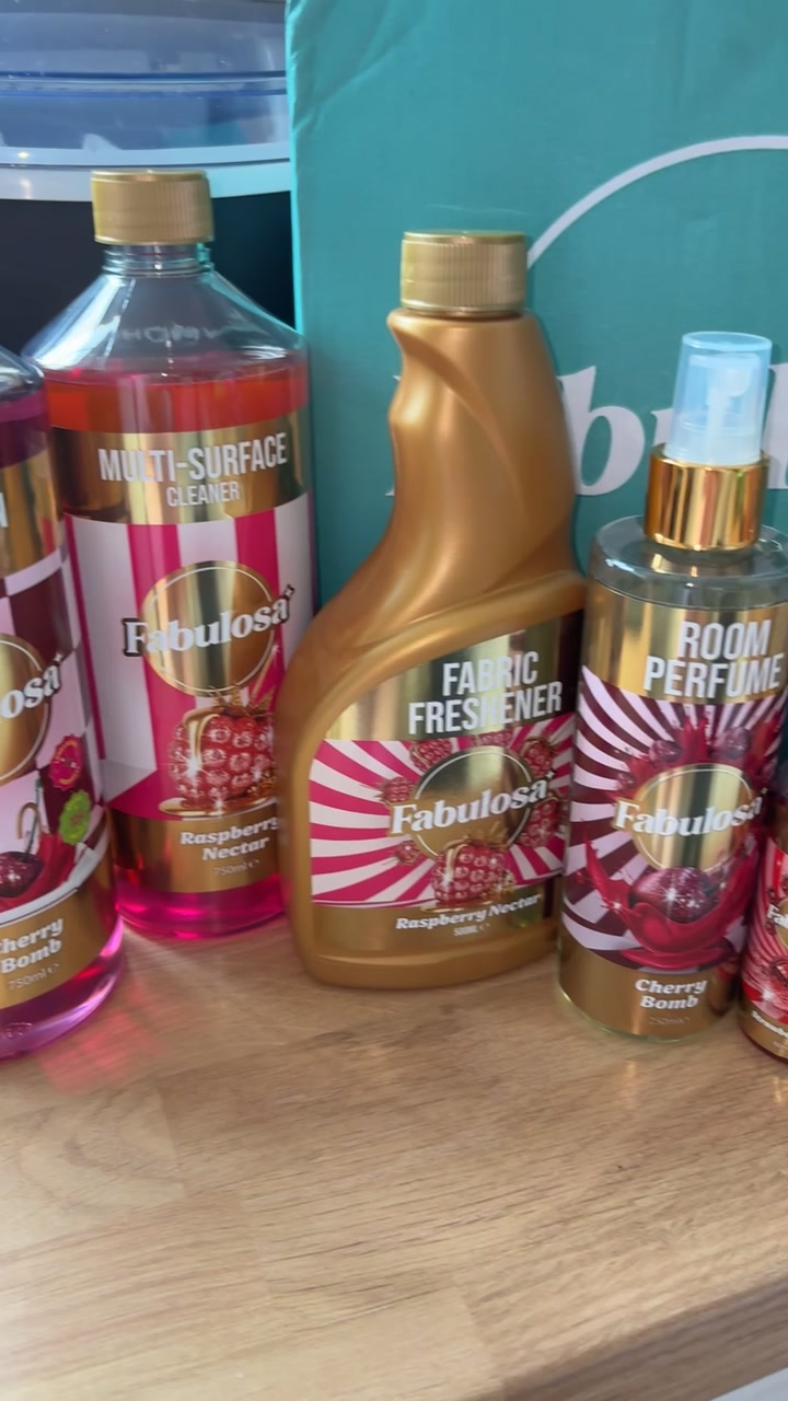 TikTok post by @livharding22 for Fabulosa. Caption reads: @My Fabulosa #fyp #cleaning #fabulosa.