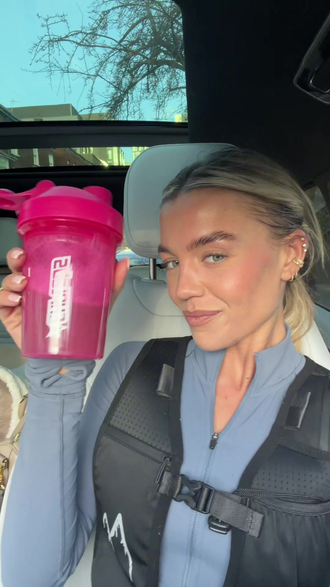 TikTok post by @mollysmith19 for EHPlabs. Caption reads: [...] + electrolytes done right @ehplabsuk #ad.