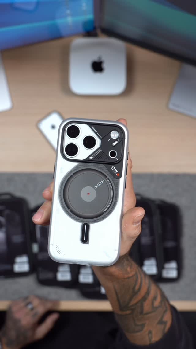 Instagram post by @koliamishka for AULUMU. Caption reads: iPhone 17 PRO @aulumu_official line up quick look....