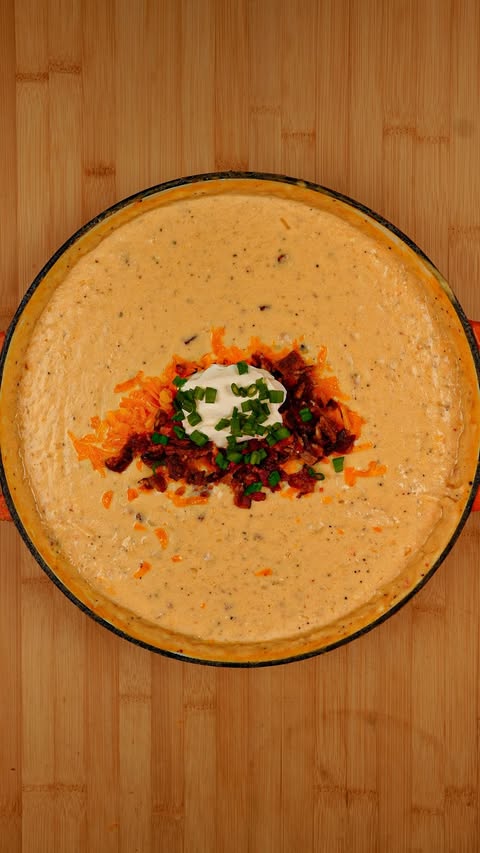 Instagram post by @meatlicious for Weber Grills. Caption reads: Loaded Baked Potato Soup

The ultimate creamy,....