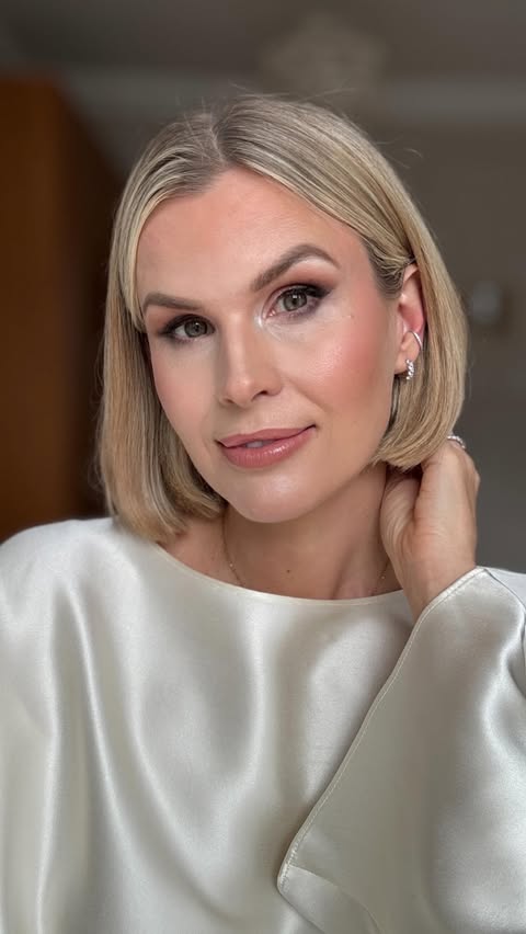 Instagram post by @ingridwilkinson for OOTDY. Caption reads: [...] white sapphire huggies earrings from....