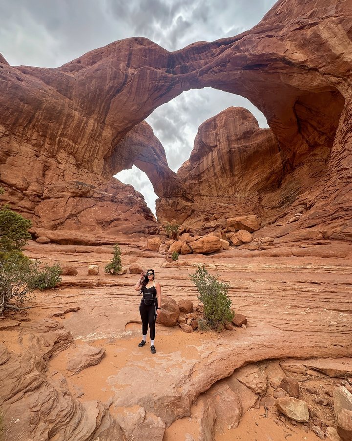 Instagram post by @thejennaricciardi for Visit Utah. Caption reads: [...] bucket list trip in partnership with....