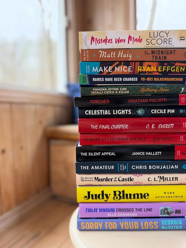 Instagram post by @booksandbitesroc for Alfred A. Knopf. Caption reads: 📫 Recent book mail! 📫 Thank you to all the....