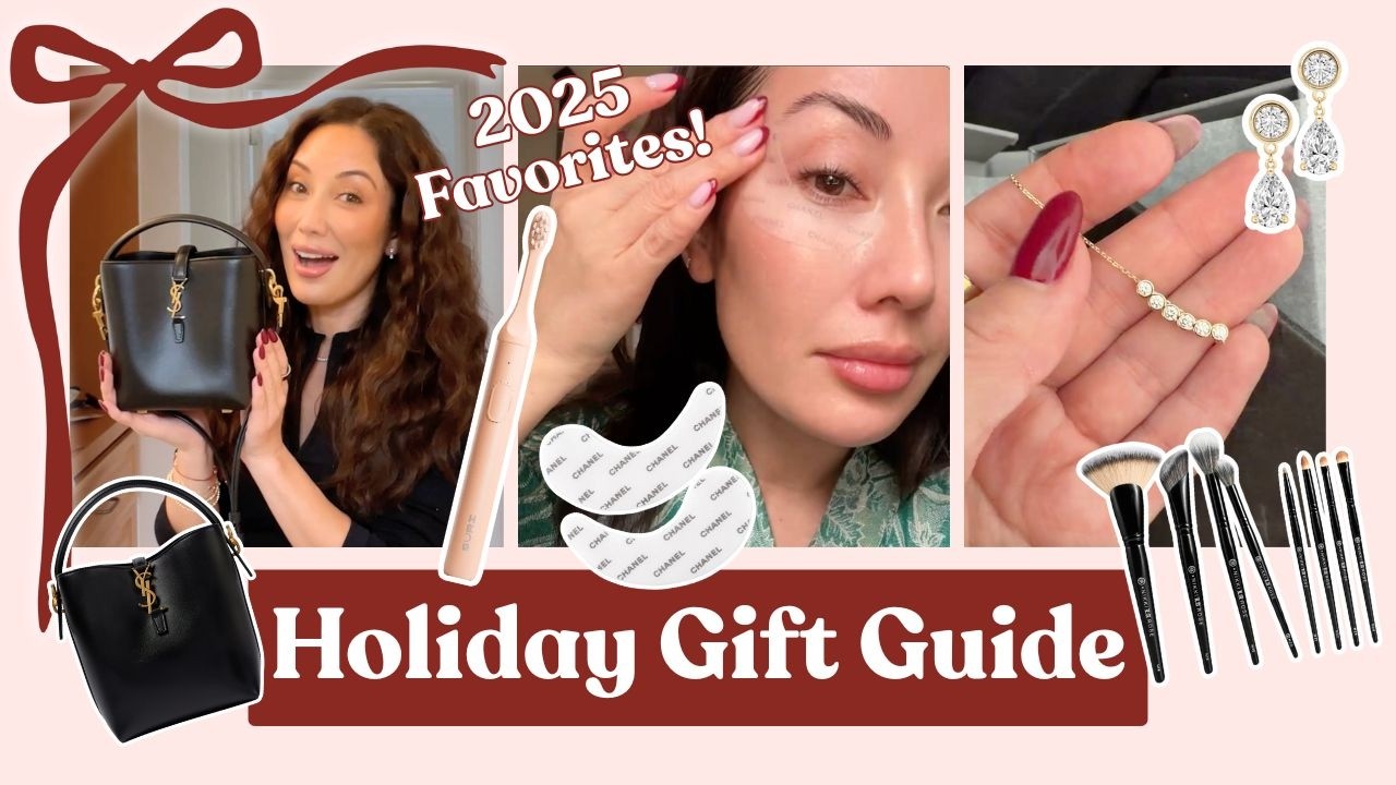 YouTube post by @Mixedmakeup for Naturium. Caption reads: My 2025 Favorites That Make Perfect Holiday Gifts!....