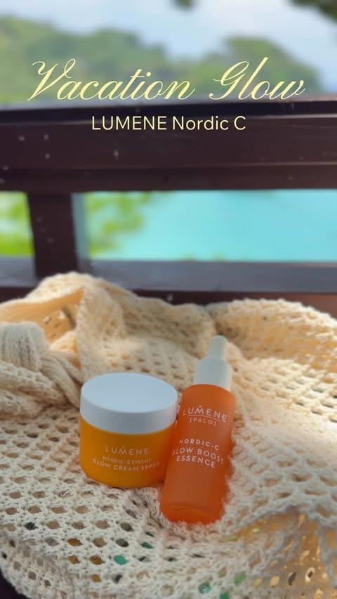Instagram post by @laiila.fitness for LUMENE. Caption reads: I betalt samarbete med @lumene Vacation glow with....