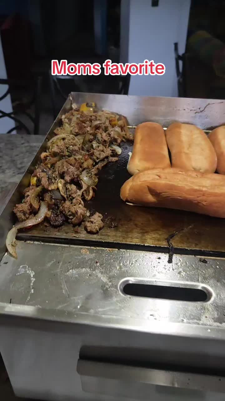 TikTok post by @perfectlyfriendlybobbijo for VEVOR US. Caption reads: When mom wants cheesecake mom.makea cheesesteak!!!....