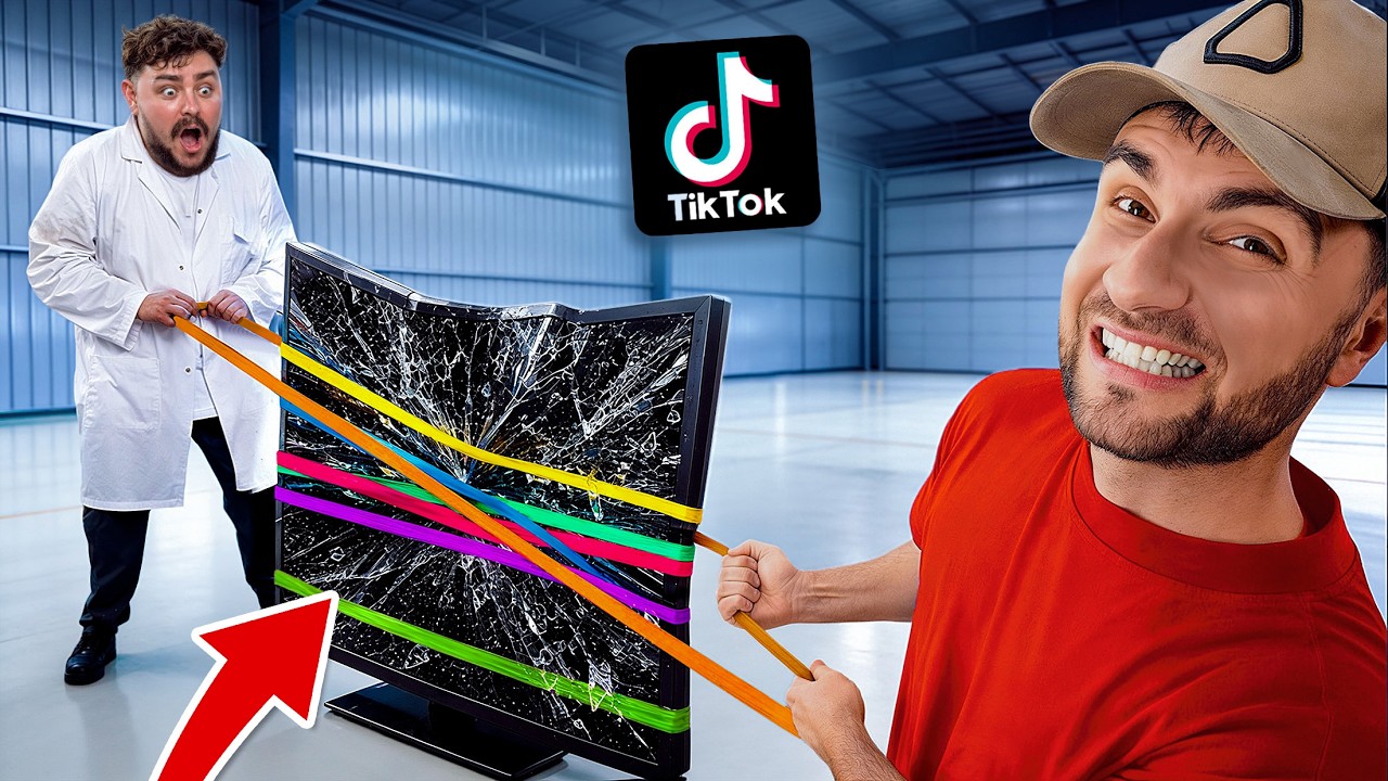 YouTube post by @Amixem for Solelidity. Caption reads: WE TEST EXTREME TIKTOK EXPERIMENTS #1.