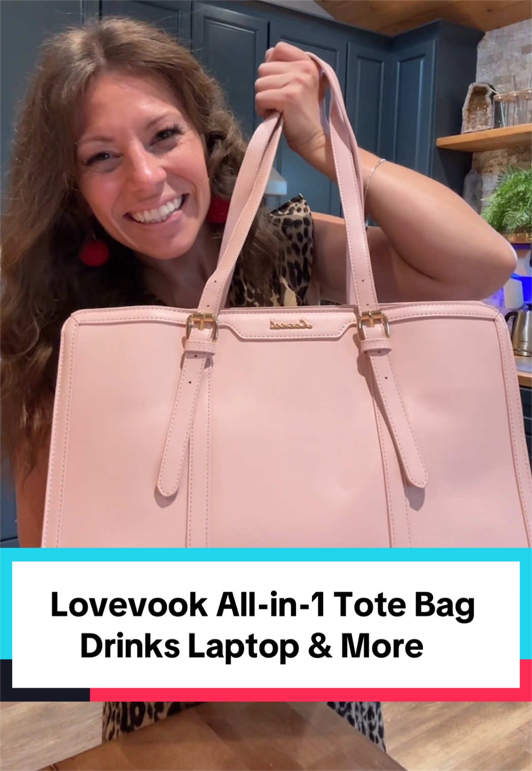 TikTok post by @alicia_ocasio for Lovevook. Caption reads: [...] Neatly Organized in One Place @Lovevook Bags....