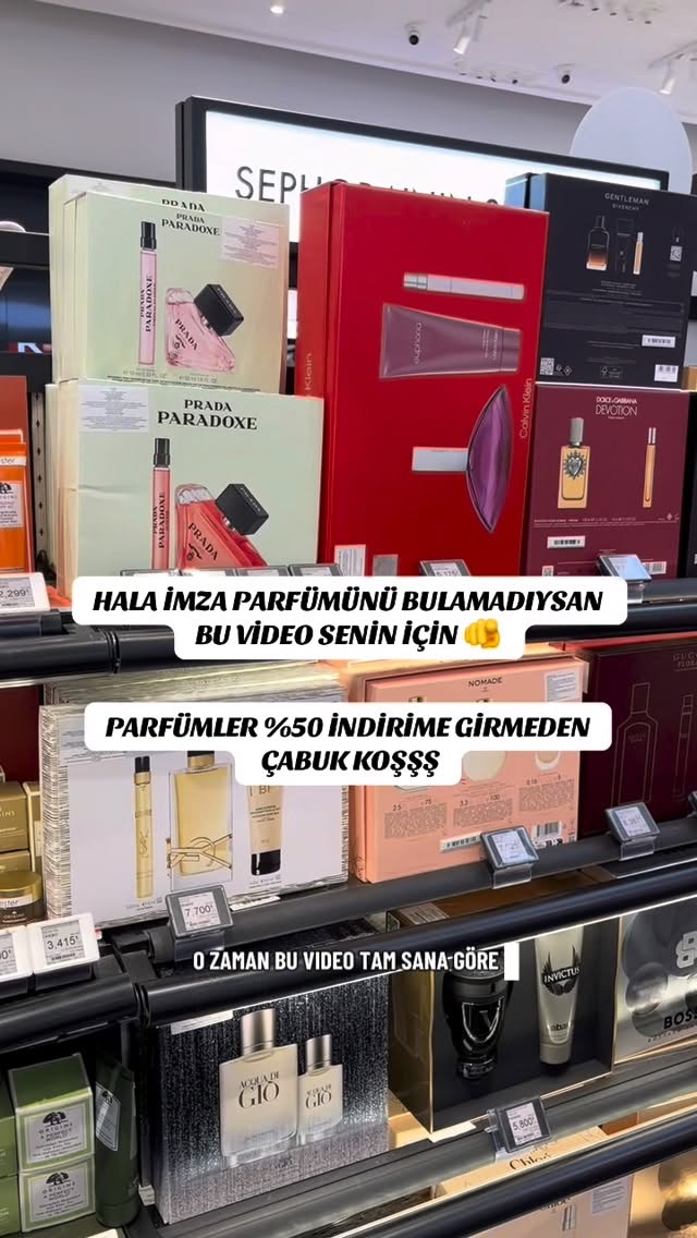 Instagram post by @kiligade for Valentino Beauty. Caption reads: İmza Parfüm Önerileri @kiligade 
*reklam....