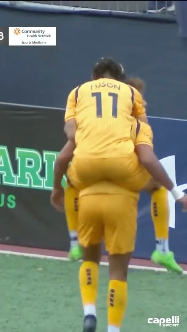 Instagram post by @rhodeislandfc for Capelli Sport. Caption reads: [...] say HATTY??! 🎩 #WickedGoodGoal |....