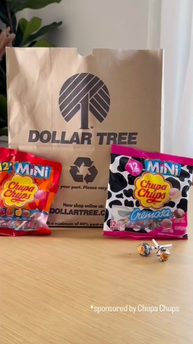 Instagram post by @kellytowart for Chupa Chups. Caption reads: #ad Comment “Balloon” for the printable to make....