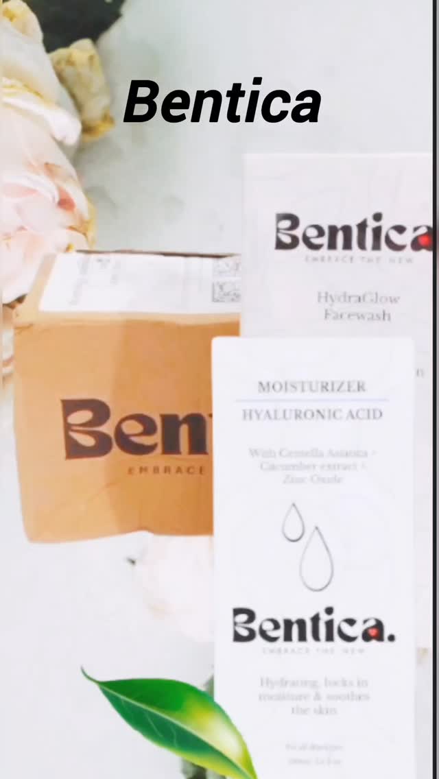 Instagram post by @alifya__e for Bentica Skincare. Caption reads: ✨Glow starts with the right care! Cleanse with....