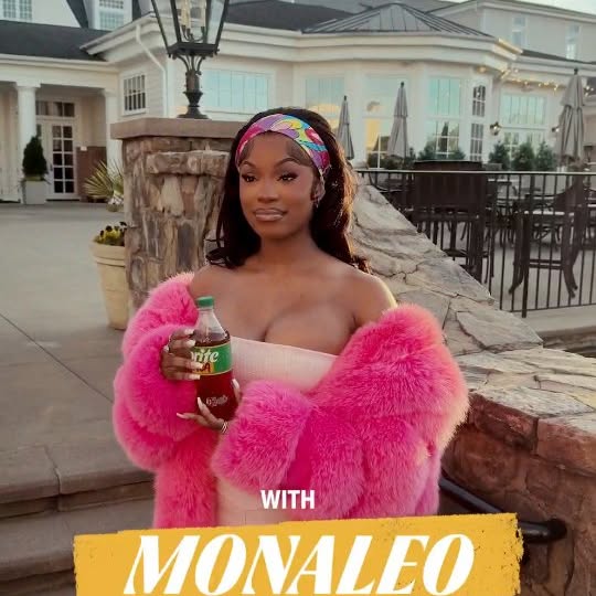 Instagram post by @themonaleo for Sprite. Caption reads: Your favorite rapper’s favorite drink. Ask....