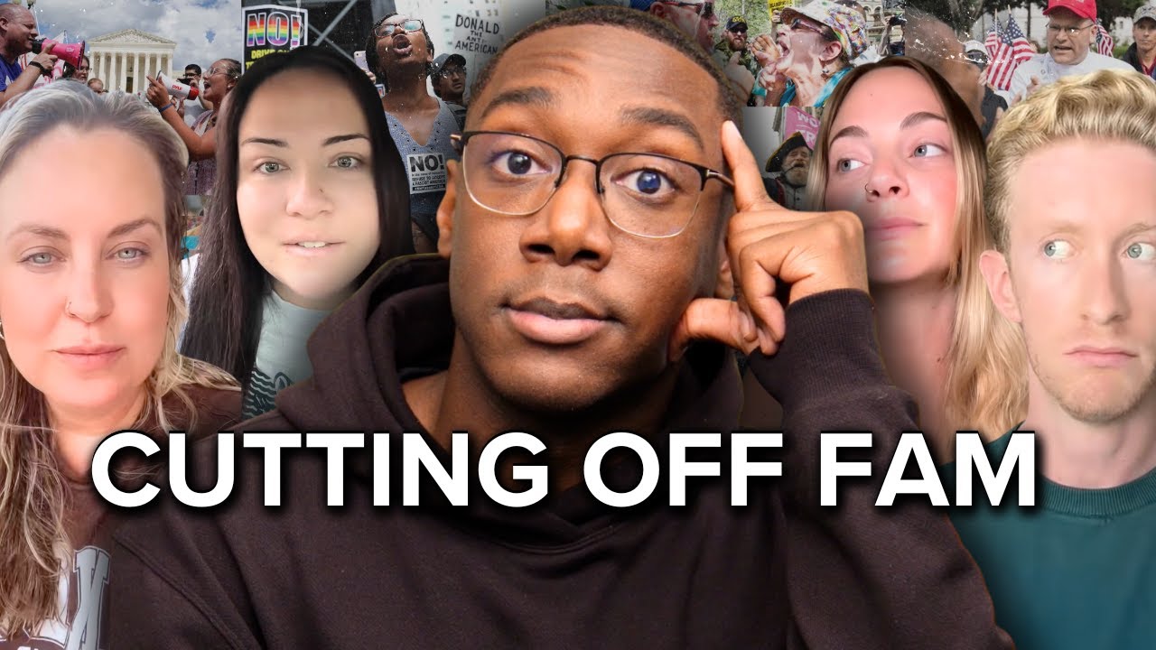 YouTube post by @amirxodom for BetterHelp. Caption reads: Why People Go No Contact With Friends and Family....