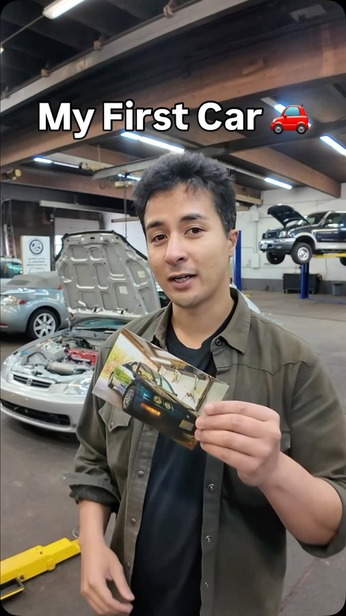 Instagram post by @bendaga for Continental Tire. Caption reads: My first car was a complete disaster… but it’s....