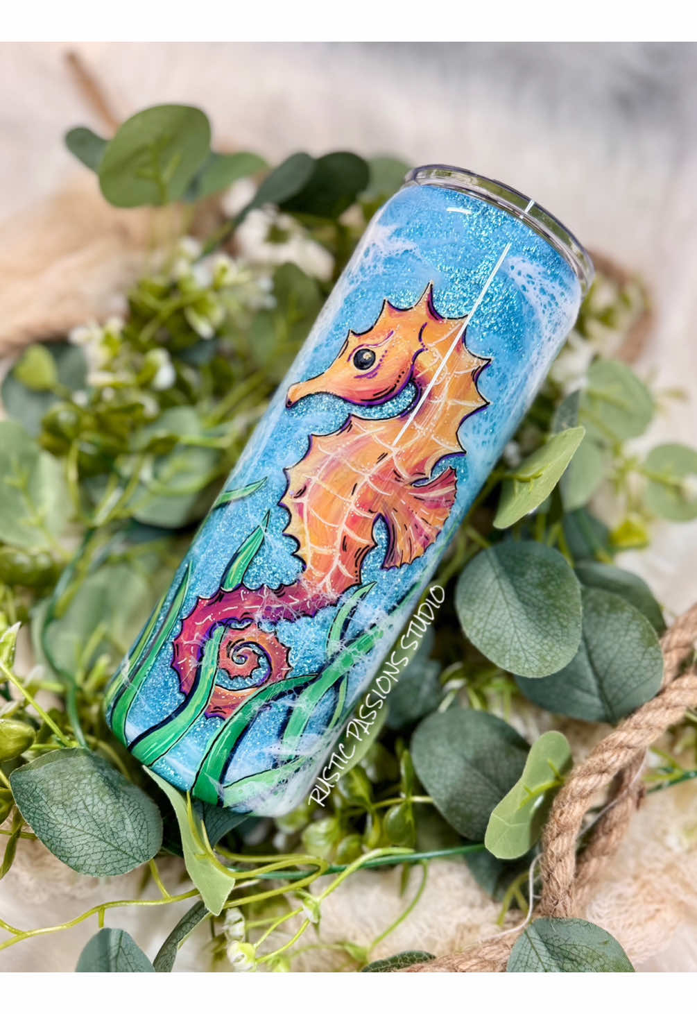 TikTok post by @rusticpassionsstudio for Counter Culture DIY. Caption reads: [...] this dude! 🎨Pop of color from @Counter....