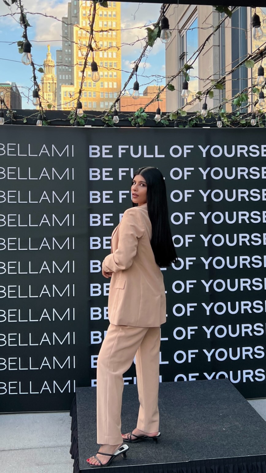 Instagram post by @dhairiusnyc for Bellami Hair. Caption reads: after losing so much hair this past year, it feels....