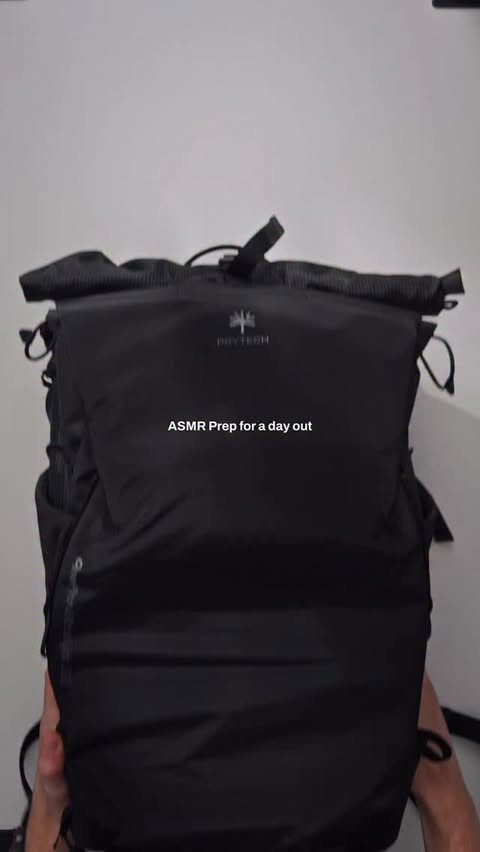 Instagram post by @mats.visuals for PGYTECH. Caption reads: Can confidently recommend this bag to anyone after....