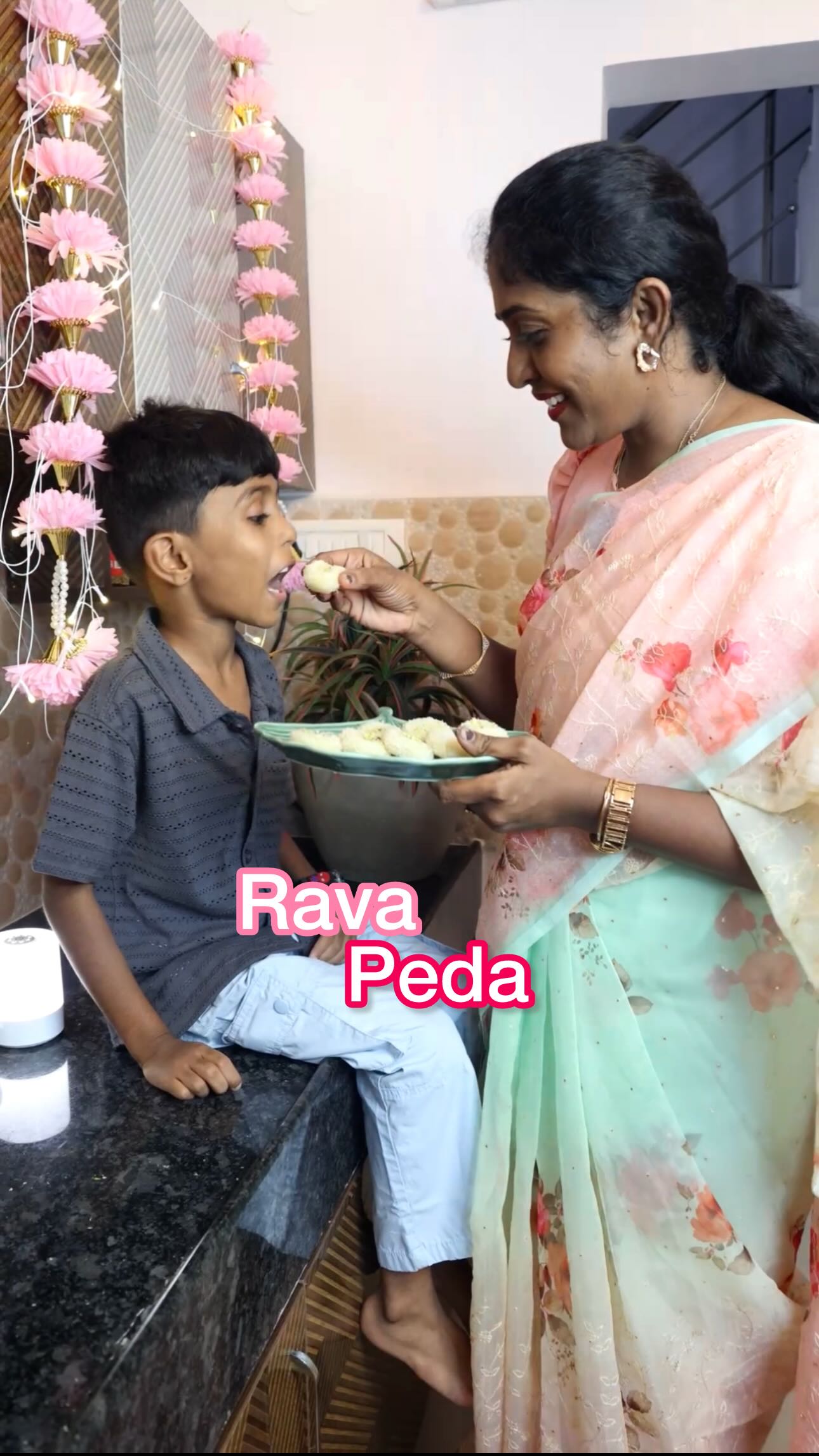 Instagram post by @spicy_hand for Aashirvaad. Caption reads: Rava Peda – my kids’ Diwali favourite! 
Before....