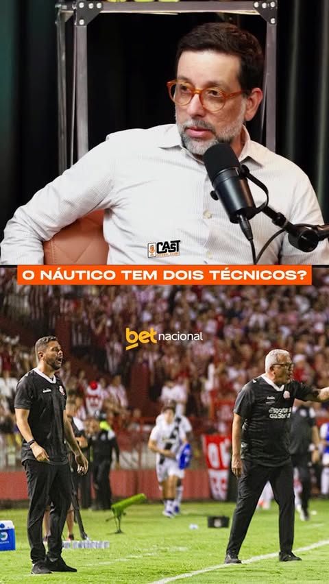 Instagram post by @cast.fc for Betnacional. Caption reads: [...] os dois treinadores do....