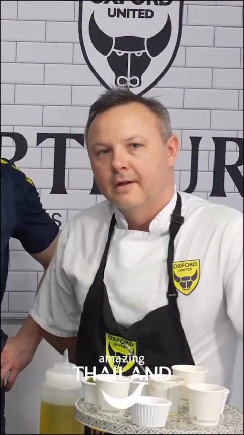 Instagram post by @oufcofficial for Amazing Thailand. Caption reads: 🧑‍🍳 Jack Currie and Will Lankshear traded the....