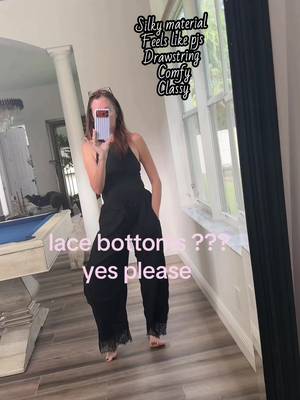 TikTok post by @kerimiller46 for Songling Fashion. Caption reads: The lace pants you need in your life- it’s all....