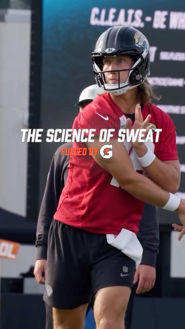 Instagram post by @tlawrence16 for Gatorade. Caption reads: Trevor Lawrence is using the science behind sweat....