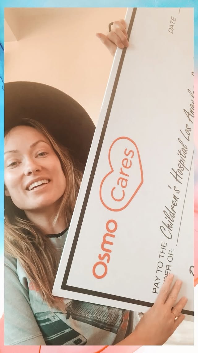 Instagram post by @oliviawilde for play Osmo. Caption reads: @playosmo @childrensla #osmonaut #osmopartner.