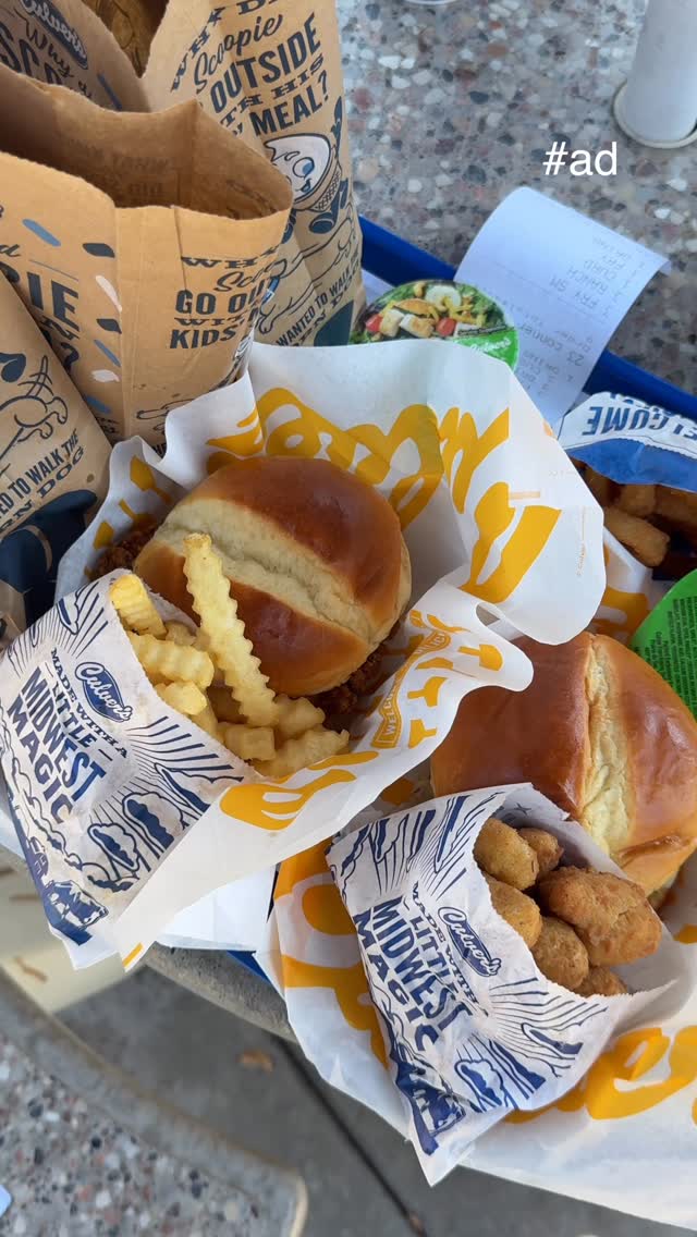 Instagram post by @_mckennawalker for Culver’s. Caption reads: #ad We’re celebrating Curdtoberfest with @culvers....